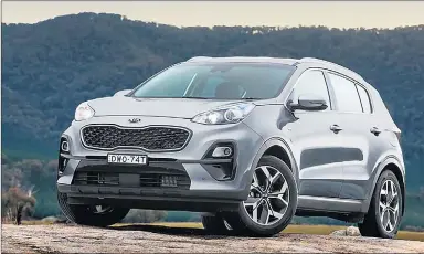  ??  ?? CHOICE, BRO: Buyers can opt for petrol or diesel engines across every spec level in the new Kia Sportage.