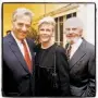  ??  ?? Paul Pelosi (left) with vintners Deborah and Bill Harlan at the Italian Consulate.