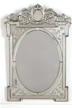  ??  ?? Above, from left: 19th-century Venetian mirror, £1,650, Lorfords; early 19th-century Regency period butler’s-style mirror, £2,800, 1stdibs; Victorian mahogany Hepplewhit­e-style cheval mirror with shaped frame and ivory turnings and finial, £595, Philip Hunt Antiques