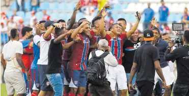  ??  ?? El Unión Magdalena logró el tiqueta a la final de la B. Si hoy el Cúcuta gana el Grupo A, ambos ascenderán.