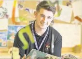  ??  ?? Training time Connor Laurie is an apprentice at the Butterfly Nursery