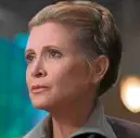  ??  ?? Carrie Fisher in “Star Wars: Episode VII”