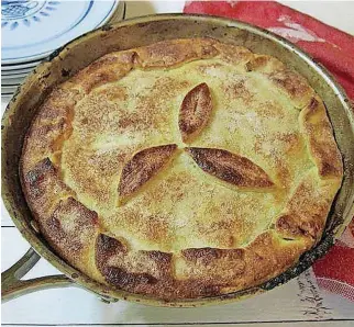  ?? [PHOTO PROVIDED] ?? Skillet apple cranberry pie.