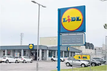  ?? ?? GROWING BRAND: One of Lidl’s 918 stores across the United Kingdom.