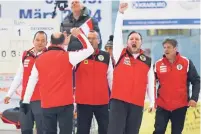  ?? GEPA ?? Stefan Gamper (rechts) und das rot-weiß-rote Team jubelten