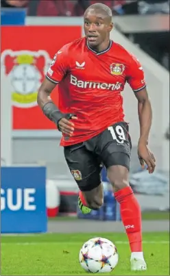  ?? ?? Diaby, en el reciente Leverkusen-Oporto.