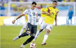  ??  ?? ▶▶Funes Mori jugó los 90 minutos en el choque Argentina-Colombia.