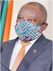  ?? ANA Archives ?? A SCREENSHOT of President Cyril Ramaphosa fumbling while putting on his mask during the live broadcast about the Covid-19 state of disaster in April last year. The blunder best sums up the ineptitude of his administra­tion, says the writer.