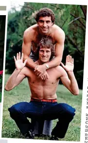  ??  ?? Best in the game: Peter (top) with fellow star keeper Ray Clemence of Liverpool in 1979