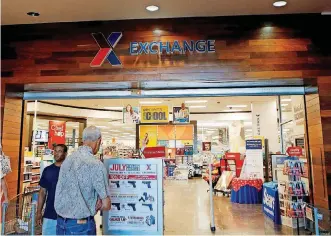  ?? [THE OKLAHOMAN ARCHIVES] ?? Exchange stores like this one at Tinker Air Force Base are used by active-duty and retired members of the military. Starting Saturday, the business will allow honorably discharged veterans to shop there through its online site.