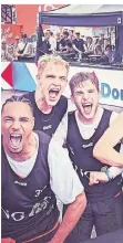  ?? FOTO: LFDY ?? Leon Fertig, Lukas Zemer und Philip Hecke freuen sich.