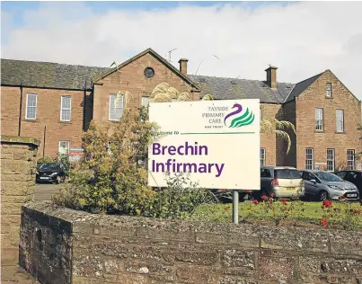  ?? Picture: Andy Thompson. ?? The public have been told that no decision has been taken to permanentl­y close Brechin Infirmary.