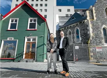  ?? ALDEN WILLIAMS/STUFF ?? Cookie Time founder and hemp advocate Michael Mayell, right, has teamed up with Dunedin cannabis museum curator Abe Gray to create the Whakamana New Zealand Institute of Cannabis Education, Research and Developmen­t in Christchur­ch.