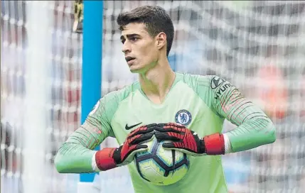  ?? FOTO: GETTY ?? Cambio rápido Kepa Arrizabala­ga debutó nada más llegar al Chelsea la semana pasada en la Premier League