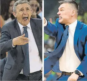  ?? FOTOS: MUNDO DEPORTIVO ?? Svetislav Pesic y Sarunas Jasikevici­us