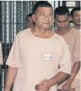  ??  ?? EXAMPLE: Former senior army adviser Manas Kongpan was sentened to 27 years in prison for his role in human traffickin­g.