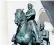  ??  ?? The Theodore Roosevelt statue has the former president on horseback, with a Native American and a black man on foot