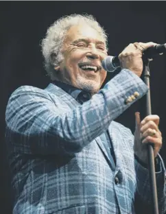  ??  ?? Tom Jones delivered a wide-ranging set with power and nuance