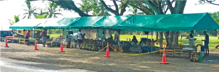  ?? Photo: ?? The satellite market at My Suva Picnic Park will be removed in the coming weeks. Suva City council announced tenders for designs of permanent mini markets in Raiwaqa, Flagstaff and Mead Road.