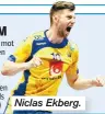  ??  ?? TV3 17.30 Niclas Ekberg.