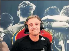  ?? ?? Luis Enrique, en un nuevo streamer.