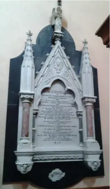  ??  ?? The monument to Archdeacon Terence O’Rorke in the Church of The Assumption, Collooney.