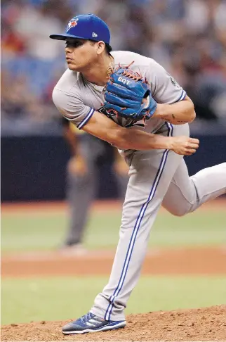  ?? THE CANADIAN PRESS FILES ?? Toronto Blue Jays relief pitcher Roberto Osuna is scheduled to appear in court on June 18 to face charges of assault reportedly related to a domestic incident early Tuesday morning.