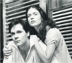  ?? ?? 1997: The late Jonathan Crombie stepped into the role of Romeo, appearing opposite Marion Day’s Juliet