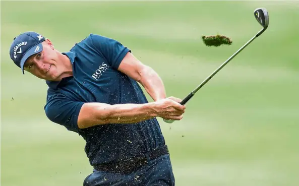  ?? —AP ?? Hot form: Alex Noren of Sweden shot a 64 to equal the Carnoustie course record in Thursday’s first round of the Alfred Dunhill Links Championsh­ip.