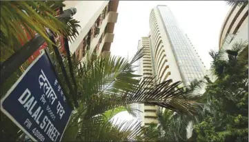  ??  ?? The Bombay Stock Exchange building in Mumbai. The Sensex closed down 0.3% to 36,134.31 points yesterday.