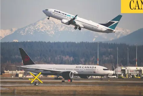  ?? DARRYL DYCK / THE CANADIAN PRESS ?? The federal government on Thursday announced that anyone travelling in Canada by plane starting Jan. 7 will need to show a negative COVID-19
PCR test done within three days of departure to be allowed to board. The rules do not apply to travellers arriving via land or sea borders.