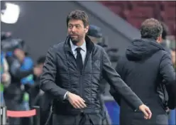  ??  ?? Andrea Agnelli, presidente de la Juventus.