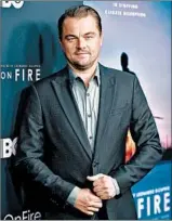  ?? ALBERTO E. RODRIGUEZ/GETTY ?? Leonardo DiCaprio at the Los Angeles premiere of HBO’s “Ice on Fire” last month.