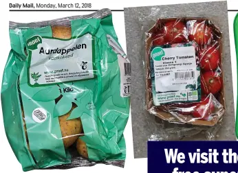  ??  ?? Alternativ­es: Some of Ekoplaza’s plastic-free food packaging