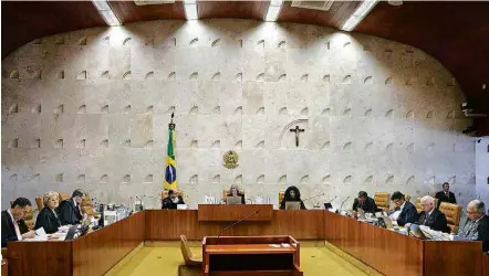  ?? Rosinei Coutinho - 14.dez.2016/STF ?? Plenário do Supremo Tribunal Federal; preenchime­nto da vaga de Teori Zavascki poderá influencia­r na Lava Jato