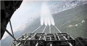  ?? — screen grab from nadma’s social media ?? Rainmaking: a cloud seeding operation by nadma taking place.