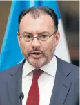  ?? REUTERS ?? Videgaray: Mexico not ready to accept asylum requests.