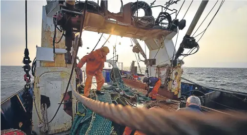  ??  ?? SAFETY FIRST: Improvemen­ts in safer working practices on fishing vessels have led to the unpreceden­ted record of no fatalities in a year