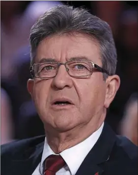  ??  ?? Jean-Luc Mélenchon était l’invité de « L’Emission politique », jeudi soir.