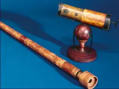  ??  ?? ABOVE One of the earliest telescopes Galileo created was the refracting telescope, which gathers more light than the human eye