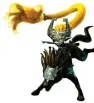  ??  ?? Midna stars in a mission with a three-way battle between her forces, Hylians and Cia’s monsters, but Wii U bears up well under the sheer numbers onscreen