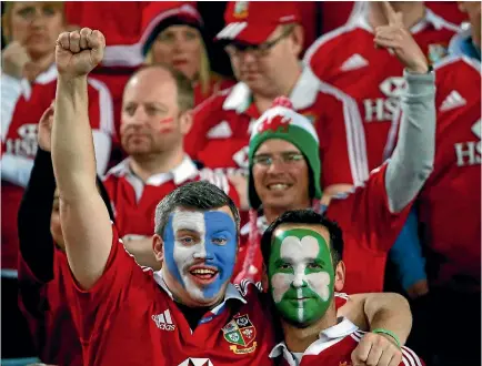  ?? PHOTO: REUTERS ?? The Lions tour is the rugby event of the year, and their travelling fans are the perfect market for parking apps.