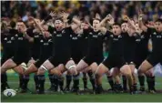  ??  ?? New Zealand Rugby Team the ‘All Blacks’