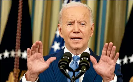  ?? AP ?? President Joe Biden and his Democrats held on in some tight contests in this week’s midterm elections.