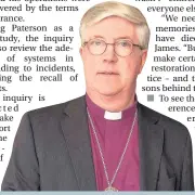  ??  ?? >
Inquiry head Right Reverend Graham James