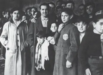  ?? AFP/GETTY IMAGES ?? French Jews pictured in the Drancy internment camp in 1942 before their deportatio­n to Auschwitz.