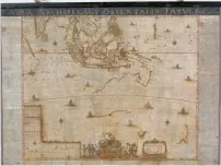  ?? Reuters ?? The restored version of a rare 17th-century map. —