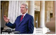  ?? AP ?? Sen. Rob Portman, R-Ohio, told NBC’s “Meet the Press” on Sunday that the discussion about sexual harassment “is really important because I think it will end up changing people’s attitudes and changing our culture.”