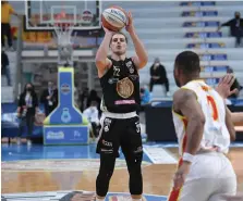  ?? LNP Foto/CiamiLLo-Castoria ?? Vittorio Nobile, 19 punti nella semifinale contro Ravenna