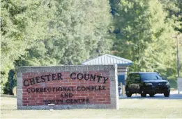  ?? DAVID MAIALETTI/THE PHILADELPH­IA INQUIRER ?? A vehicle leaves the Chester County Correction­al Complex amid a search for Danilo Cavalcante in Pocopson Township on Sept. 3. According to an email exchange hours after the Aug. 31 escape of the convicted murderer from the Chester County jail, a prison guard had warned in July that Cavalcante was a flight risk.